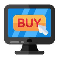 Modern design icon of online shopping vector