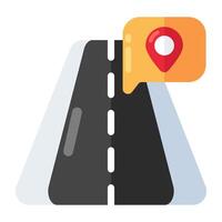 Modern design icon of online map vector