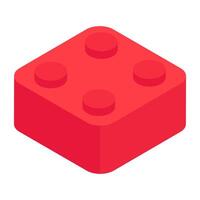 A creative design icon of building block vector