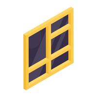 Editable design icon of window vector