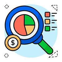 Unique design icon of data analytics vector