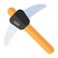 Modern design icon of pickaxe vector