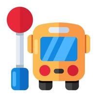 Creative design icon of bus vector