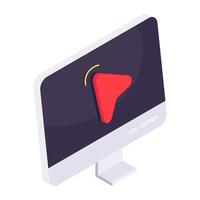 Creative design icon of online cursor vector