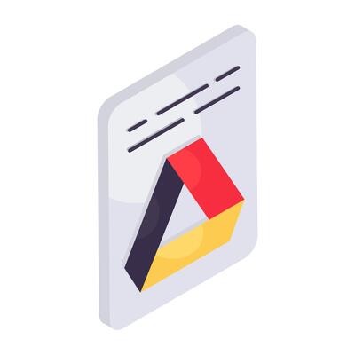 Creative design icon of file