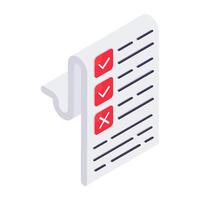 Perfect design icon of checklist vector