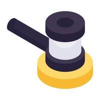 An editable design icon of auction vector