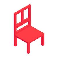 Premium download icon of wooden chair vector