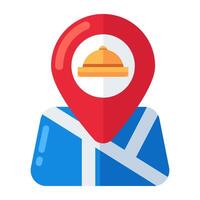 Modern design icon of online map vector