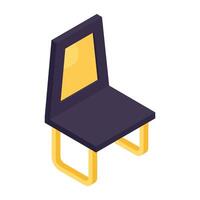 Premium download icon of wooden chair vector