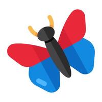 An icon design of butterfly vector