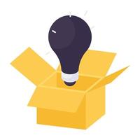 Modern design icon of think outside the box vector