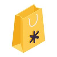 icono de diseño de moda de compras médicas vector