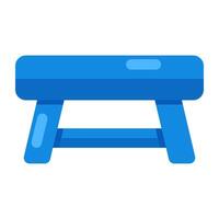 Editable design icon of table vector