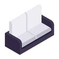 Modern design icon of sofa vector