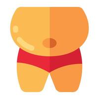 Trendy design icon of obesity vector