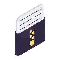 A unique design icon of folder vector