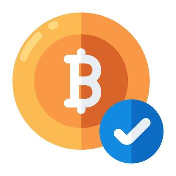 un diseño de icono de bitcoin vector
