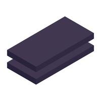 A unique design icon of wood planks vector