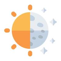 moderno diseño icono de solar sistema, planetas vector