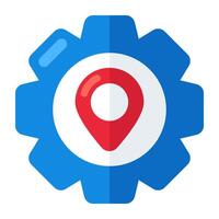 Premium download icon of location setting vector