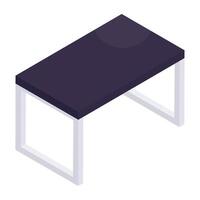 Editable design icon of table vector