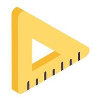 Perfect design icon of rectangular scale vector