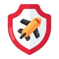 Creative design icon of travel security vector