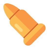 Trendy vector design of bullet