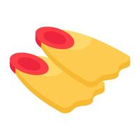 Premium download icon of scuba fins vector