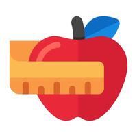 un hermoso icono de diseño de manzana vector