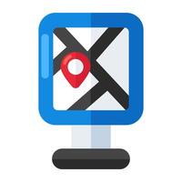 Premium design icon of online map vector