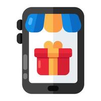 Modern design icon of online shopping vector