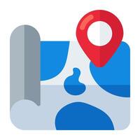 Premium design icon of map vector