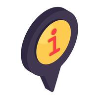 Perfect design icon of location info vector