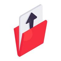 A unique design icon of folder vector