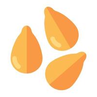 Modern design icon of almonds vector