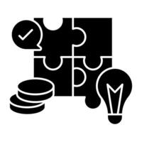Trendy design icon of problem solving Trendy design icon of problem solving vector