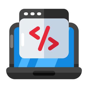 icono de diseño único de codificación web vector