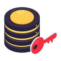 Modern design icon of database access vector