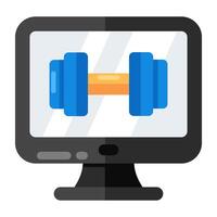 A trendy vector design of dumbbells