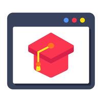 A perfect design icon of online education vector