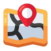 Premium design icon of map vector