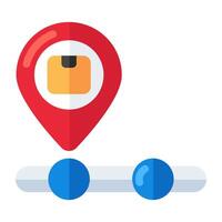 Perfect design icon of parcel location vector