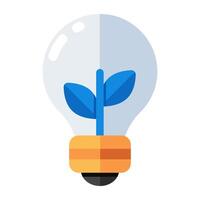 Creative design icon of eco idea vector