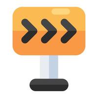 Modern design icon of directional arrows vector