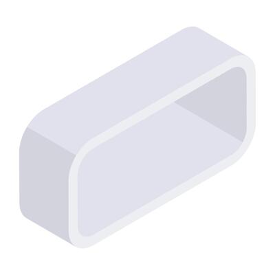 Editable design icon of tv box