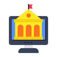 A perfect design icon of online education vector