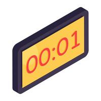 Modern design icon of digital clock vector