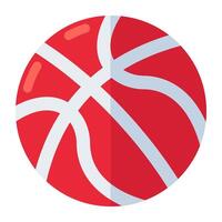 Editable design icon of basketball vector